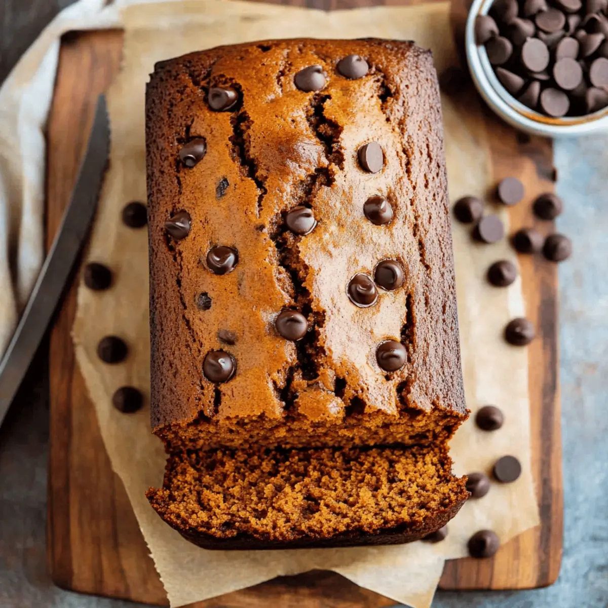 Chocolate Chip Pumpkin Bread
