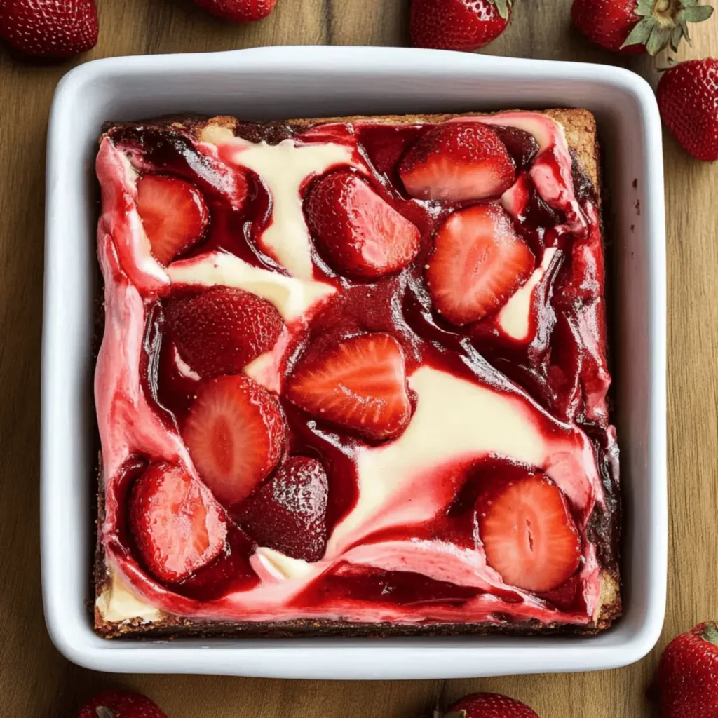 Strawberry Cheesecake Brownies