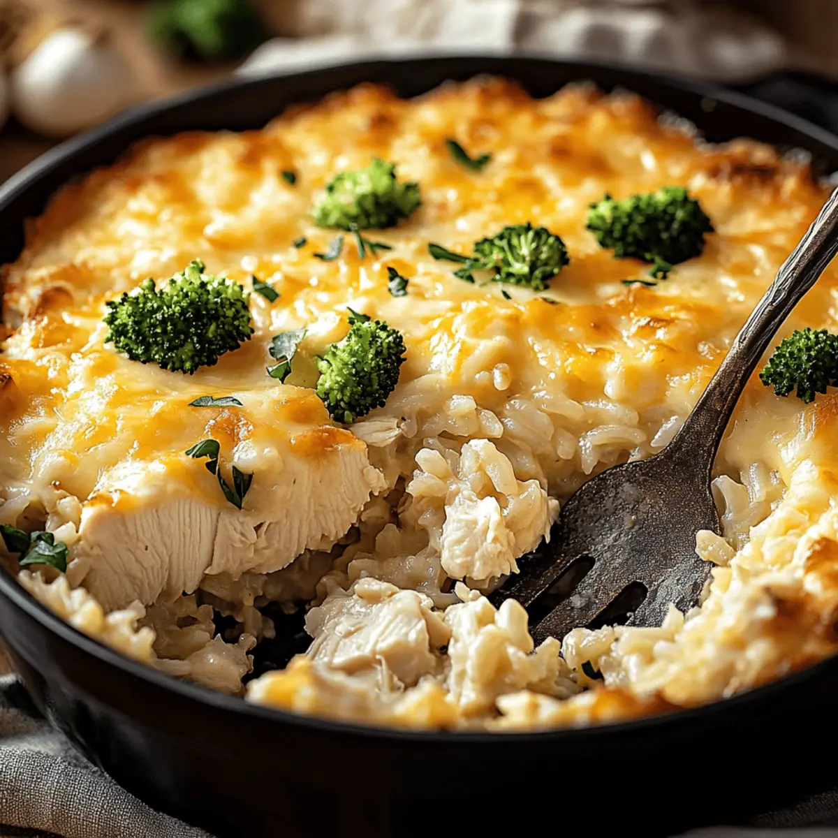 Cheesy Chicken and Rice Casserole
