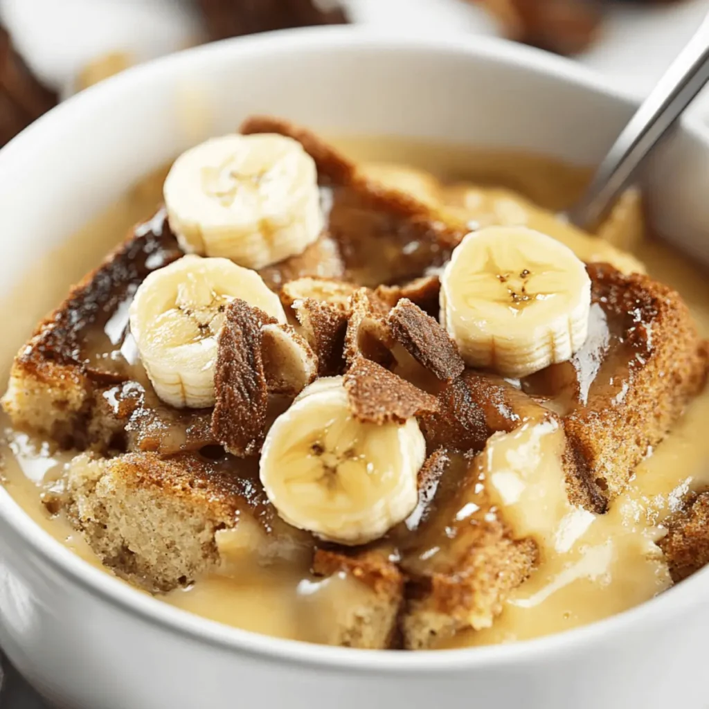 Delicious Banana Bread Pudding