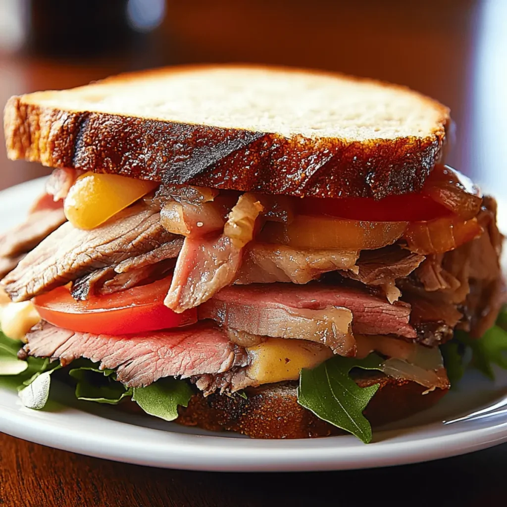 Delicious Roast Beef Sandwich