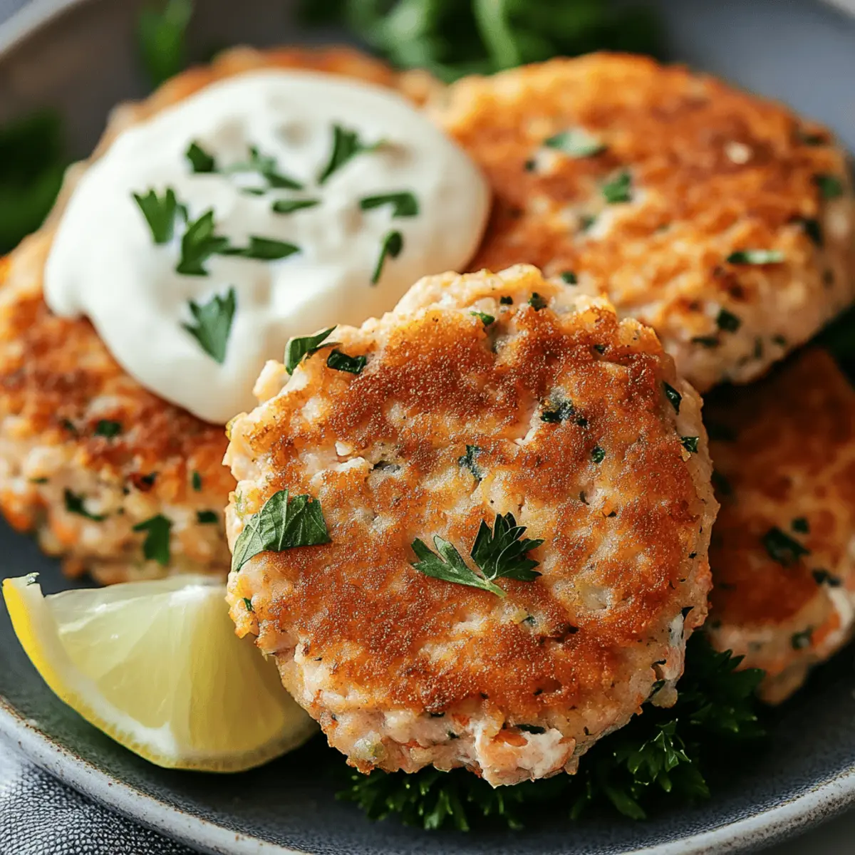 Savory Salmon Cakes with Canned Salmon